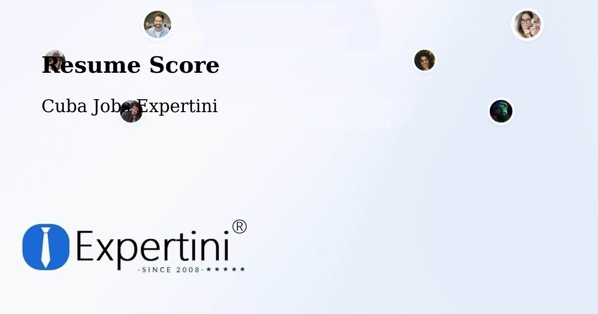 Resume Score & Job Description Match Tool – Cueto - Cuba Jobs Expertini
